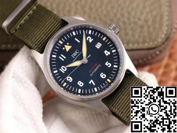 IWC Pilot Spitfire IW326801 1 1 Melhor Edição MKS Factory Mostrador Preto Suíço ETA9015 US Réplica Relógio 8788 IWC Pilot Spitfire IW326801 1:1 Melhor Edição MKS Factory Mostrador Preto Suíço ETA9015