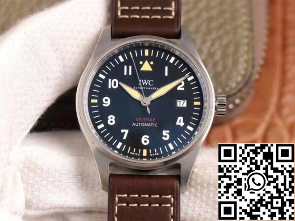 IWC Pilot Spitfire IW326803 1 1 Best Edition MKS Factory Black Dial Zwitserse ETA9015 US Replica Watch 6654 IWC Pilot Spitfire IW326803 1 1 Best Edition MKS Factory Black Dial Zwitserse ETA9015