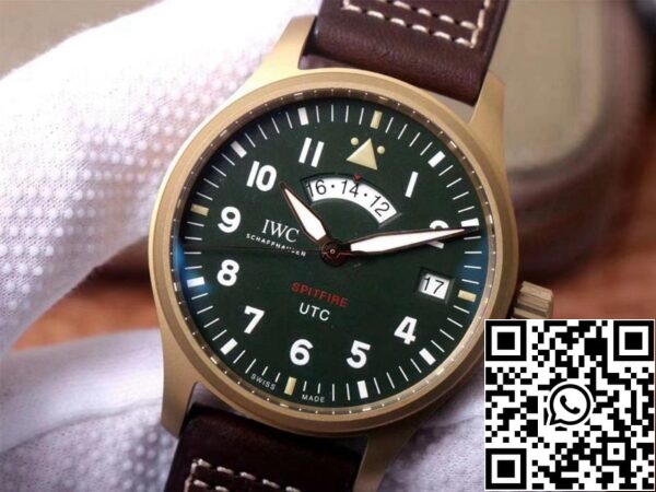 IWC Pilot Spitfire IW327101 1 1 Best Edition ZF Factory Green Dial Zwitserse ETA82710 US Replica Watch 8304 IWC Pilot Spitfire IW327101 1 1 Best Edition ZF Factory Green Dial Zwitserse ETA82710