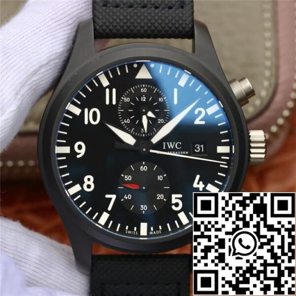 ساعة IWC Pilot TOP GUN IW389001 1:1 Best Edition ZF Factory Black Dial US Replica Watch 2374 ساعة IWC Pilot TOP GUN IW389001 1:1 Best Edition ZF Factory Black Dial US Replica Watch