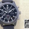 IWC Pilot TOP GUN IW389101 1 1 Best Edition TPS Factory fekete kerámia US Replica Watch 9693 IWC Pilot TOP GUN IW389101 1:1 Best Edition TPS Factory fekete kerámia