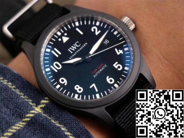 IWC Pilot Top Gun IW326901 1 1 Melhor Edição MKS Factory Preto Mostrador Suíço ETA2892 US Réplica Relógio 8311 IWC Pilot Top Gun IW326901 1:1 Melhor Edição MKS Factory Preto Mostrador Suíço ETA2892