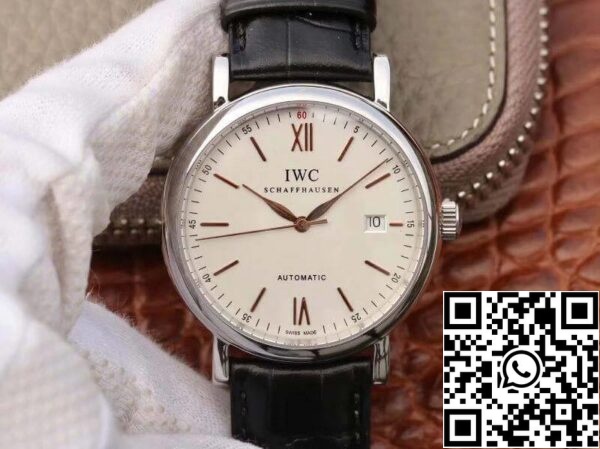 IWC Portofino IW356501 MKS Factory 1 1 Най-доброто издание швейцарски ETA2892 бял циферблат САЩ реплика часовник 8490 IWC Portofino IW356501 MKS Factory 1: 1 Най-доброто издание швейцарски ETA2892 бял циферблат