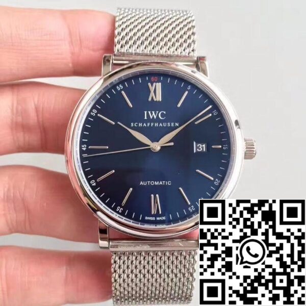 IWC Portofino IW356512 MKS Fábrica 1 1 Mejor Edición suiza ETA2892 Azul Sunburst Dial EE.UU. Reloj Replica 4671 IWC Portofino IW356512 MKS Fábrica 1 1 Mejor Edición suiza ETA2892 Azul Sunburst Dial