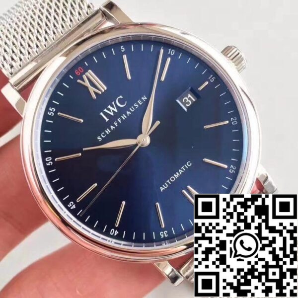 IWC Portofino IW356512 MKS Fábrica 1 1 Mejor Edición suiza ETA2892 Azul Sunburst Dial EE.UU. Reloj Replica 8942 IWC Portofino IW356512 MKS Fábrica 1 1 Mejor Edición suiza ETA2892 Azul Sunburst Dial