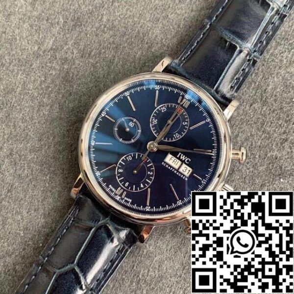 IWC Portofino IW391019 1:1 Best Edition ZF Factory Blue Dial US Replica Zegarek 1058 IWC Portofino IW391019 1:1 Best Edition ZF Factory Blue Dial