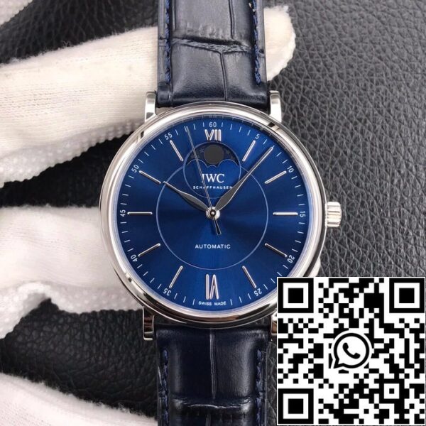 IWC Portofino лунна фаза IW459402 1 1 Най-доброто издание MKS Factory Blue Dial САЩ реплика часовник 1294 IWC Portofino лунна фаза IW459402 1: 1 Най-доброто издание MKS Factory Blue Dial