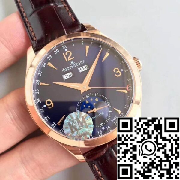 Jaeger LeCoultre Master Calendar 1552520 KM Factory 1 1 Лучшее издание Швейцарский ETA866 18k розовое золото США Реплика Смотреть 2740 Jaeger-LeCoultre Master Calendar 1552520 KM Factory 1:1 Лучшее издание Швейцарский ETA866 18k розовое золото