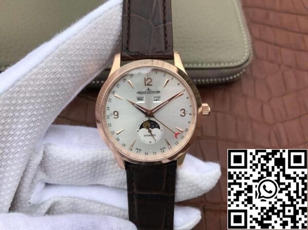 Jaeger LeCoultre Master Calendar 1552520 KM Factory 39mm 1 1 Best Edition Swiss ETA866 18K rose gold US Replica Uhr 3812 Jaeger-LeCoultre Master Calendar 1552520 KM Factory 39mm 1:1 Best Edition Swiss ETA866 18K rose gold