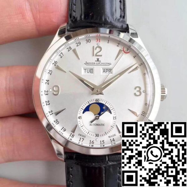 Jaeger LeCoultre Master Calendar 1558420 OM Factory Men Watches 1 1 Best Edition Swiss ETA866 Silver Dial US Replica Watch 2882 Jaeger-LeCoultre Master Calendar 1558420 OM Factory Men Watches 1:1 Best Edition Swiss ETA866 Silver Dial