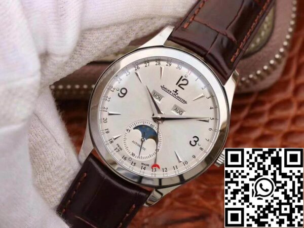 Jaeger LeCoultre Master Calendar 1558420 OM fabbrica 1 1 Migliore edizione svizzera ETA866 quadrante bianco US Replica Watch 706 Jaeger-LeCoultre Master Calendar 1558420 OM fabbrica 1:1 Migliore edizione svizzera ETA866 quadrante bianco