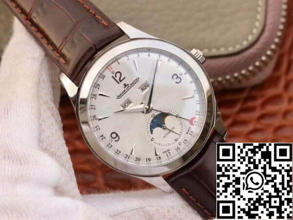 Jaeger LeCoultre Master Calendar 1558420 OM factory 1 1 Best Edition Swiss ETA866 White dial US Replica Watch 8381 Jaeger-LeCoultre Master Calendar 1558420 OM factory 1:1 Best Edition Swiss ETA866 White dial