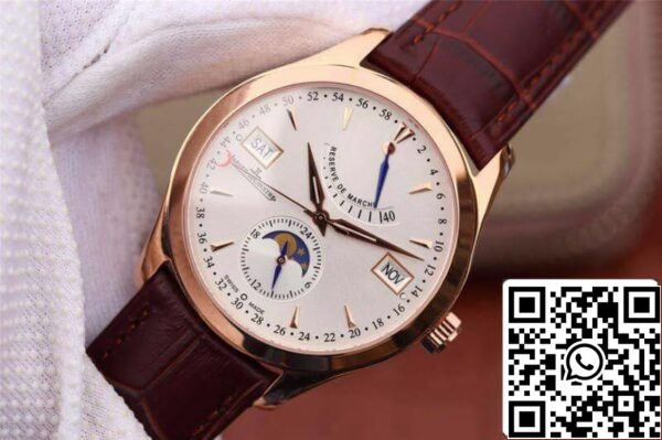 Jaeger LeCoultre Master Calendar Relógios Masculinos 1 1 Melhor Edição Suíça ETA866 Mostrador Branco US Réplica Relógio 442 Jaeger-LeCoultre Master Calendar Relógios Masculinos 1:1 Melhor Edição Suíça ETA866 Mostrador Branco