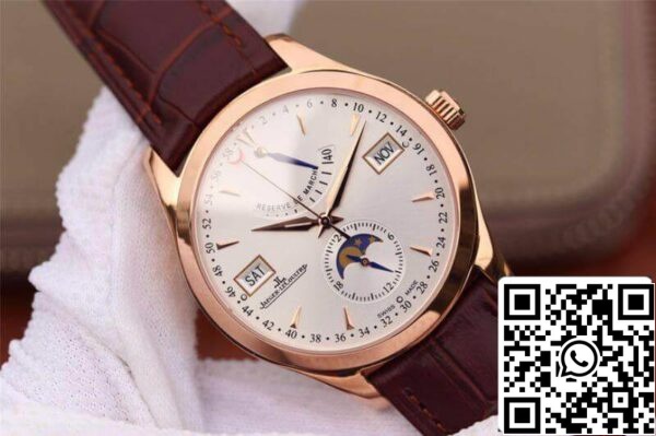 Jaeger LeCoultre Master Calendar Relógios Masculinos 1 1 Melhor Edição Suíça ETA866 Mostrador Branco US Réplica Relógio 477 Jaeger-LeCoultre Master Calendar Relógios Masculinos 1:1 Melhor Edição Suíça ETA866 Mostrador Branco