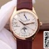 Jaeger LeCoultre Master koledar moški ure 1 1 Najboljša izdaja švicarski ETA866 bela Dial ZDA replika Watch 9370 Jaeger-LeCoultre Master koledar moški ure 1: 1 Najboljša izdaja švicarski ETA866 bela Dial