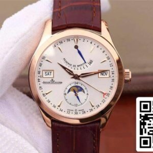 Jaeger LeCoultre Master Calendar Men Watches 1 1 Best Edition Swiss ETA866 White Dial US Replica Watch 9370 Cart