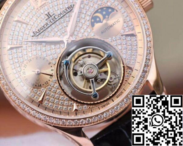 Jaeger LeCoultre Master Complication Functions Real Tourbillon 1:1 Best Edition szwajcarski ręcznie nakręcany 3310 Rosegold US Replica Watch 7580 Jaeger-LeCoultre Master Complication Functions Real Tourbillon 1:1 Best Edition szwajcarski ręcznie nakręcany 3310 Rosegold