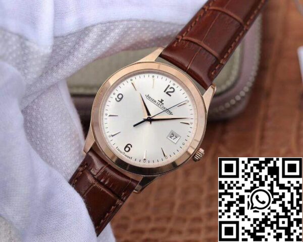 Jaeger LeCoultre Master Control Date Q1542520 18K Rosegold Gehäuse ZF Factory 1 1 Best Edition Swiss ETA9015 Weißes Zifferblatt US Replica Uhr 7955 Jaeger LeCoultre Master Control Date Q1542520 18K Rosegold Gehäuse ZF Factory 1:1 Best Edition Swiss ETA9015 Weißes Zifferblatt