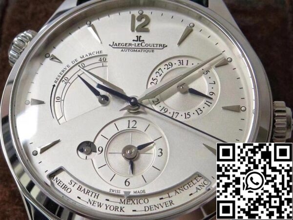 Jaeger LeCoultre Master Geographic Q1428421 1 1 Лучшее издание ZF завода серебряный циферблат швейцарский 939A 1 США Реплика Смотреть 2711 Jaeger-LeCoultre Master Geographic Q1428421 1:1 Лучшее издание ZF завода серебряный циферблат швейцарский 939A/1