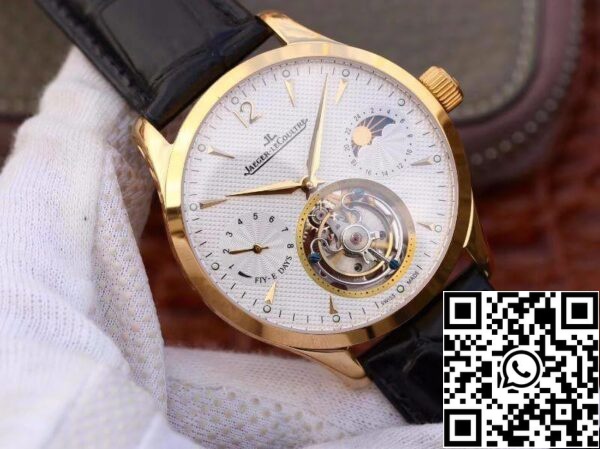 Jaeger LeCoultre Master Grande Tourbillon Relojes Mecánicos 1 1 Mejor Edición Tourbillon suizo 18K oro esfera blanca EE.UU. Replica Watch 7199 Jaeger-LeCoultre Master Grande Tourbillon Relojes Mecánicos 1:1 Mejor Edición Tourbillon suizo 18K oro esfera blanca