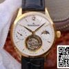 Jaeger LeCoultre Master Grande Tourbillon Mechanical Watches 1 1 Best Edition Swiss Tourbillon 18K gold White Dial US Replica Watch 9600 Jaeger-LeCoultre Master Grande Tourbillon Mechanical Watches 1:1 Best Edition Swiss Tourbillon 18K gold White Dial