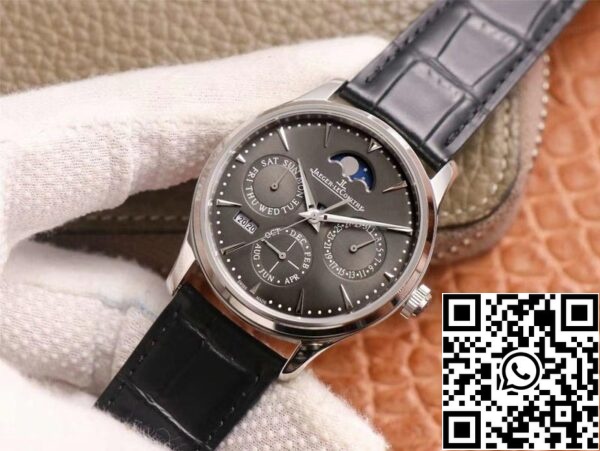 Jaeger LeCoultre Master Ultra Thin 130354J 1 1 Melhor Edição V9 Fábrica Mostrador Cinza Suíço ETA868 US Réplica Relógio 7678 Jaeger LeCoultre Master Ultra Thin 130354J 1:1 Melhor Edição V9 Fábrica Mostrador Cinza Suíço ETA868