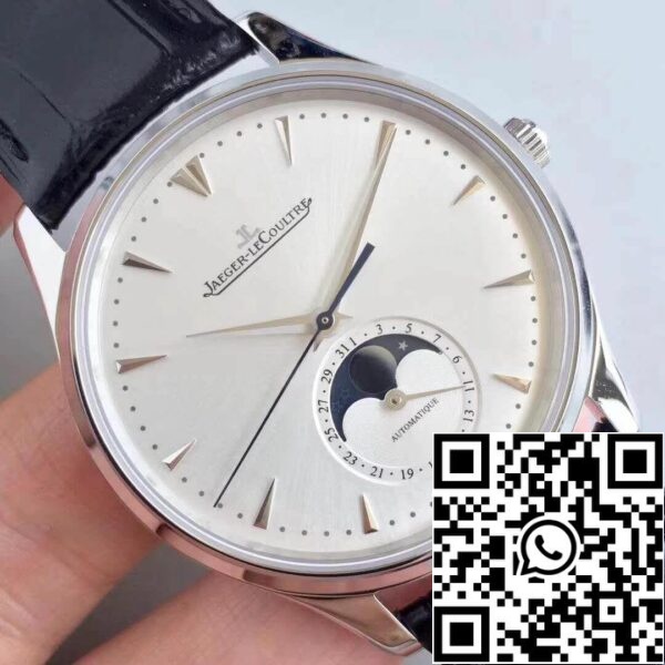 Jaeger LeCoultre Master Ultra Thin Q1368420 ZF Factory 1 1 Best Edition Swiss ETA925 Silver Dial Black Leather Strap US Replica Watch 2807 Jaeger-LeCoultre Master Ultra-Thin Q1368420 ZF Factory 1:1 Best Edition Swiss ETA925 Silver Dial Black Leather Strap