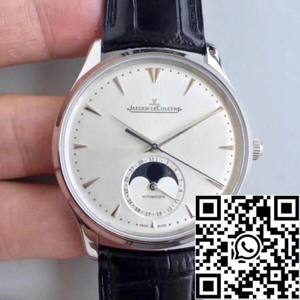 Jaeger LeCoultre Master Ultra Thin Q1368420 ZF Factory 1 1 Best Edition Swiss ETA925 Silver Dial Black Leather Strap US Replica Watch 332 Jaeger-LeCoultre Master Ultra-Thin Q1368420 ZF Factory 1:1 Best Edition Swiss ETA925 Silver Dial Black Leather Strap