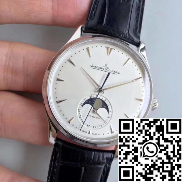 Jaeger LeCoultre Master Ultra Thin Q1368420 ZF Factory 1 1 Best Edition Swiss ETA925 Silver Dial Black Leather Strap US Replica Watch 4993 Jaeger-LeCoultre Master Ultra-Thin Q1368420 ZF Factory 1:1 Best Edition Swiss ETA925 Silver Dial Black Leather Strap