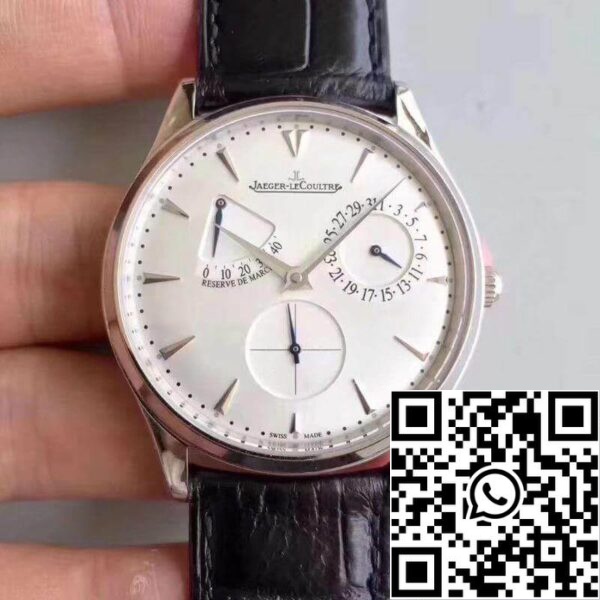 Jaeger LeCoultre Master Ultra Thin Q1378420 ZF Factory 1 1 Best Edition Swiss ETA938 White Dial US Replica Watch 9997 Jaeger-LeCoultre Master Ultra Thin Q1378420 ZF Factory 1 1 Best Edition Swiss ETA938 White Dial