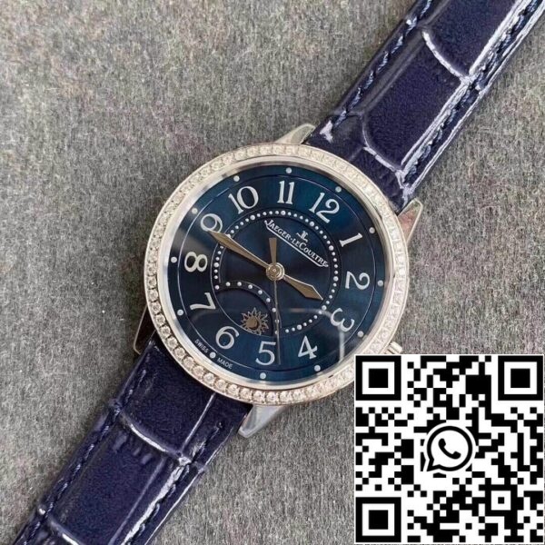 Jaeger LeCoultre Rendez Vous 3448480 1 1 Лучшее издание ZF Factory Синий циферблат Реплика США Часы 9101 Jaeger LeCoultre Rendez Vous 3448480 1:1 Лучшее издание ZF Factory Синий циферблат