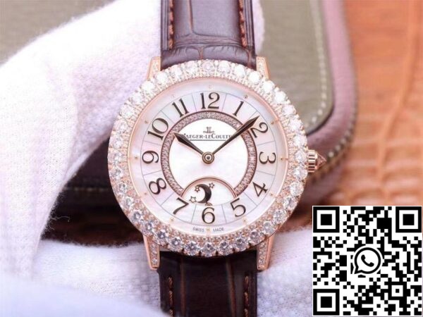 Jaeger LeCoultre Rendez Vous Q3523570 1 1 Melhor Edição ZF Fábrica Ouro Rosa Diamante Suíço ETA925B 1 US Réplica Relógio 3727 Jaeger LeCoultre Rendez Vous Q3523570 1:1 Melhor Edição ZF Fábrica Ouro Rosa Diamante Suíço ETA925B/1