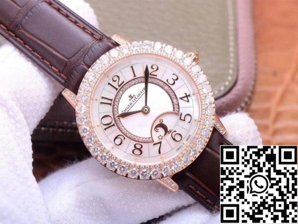 Jaeger LeCoultre Rendez Vous Q3523570 1 1 Melhor Edição ZF Fábrica Ouro Rosa Diamante Suíço ETA925B 1 US Réplica Relógio 8894 Jaeger LeCoultre Rendez Vous Q3523570 1:1 Melhor Edição ZF Fábrica Ouro Rosa Diamante Suíço ETA925B/1