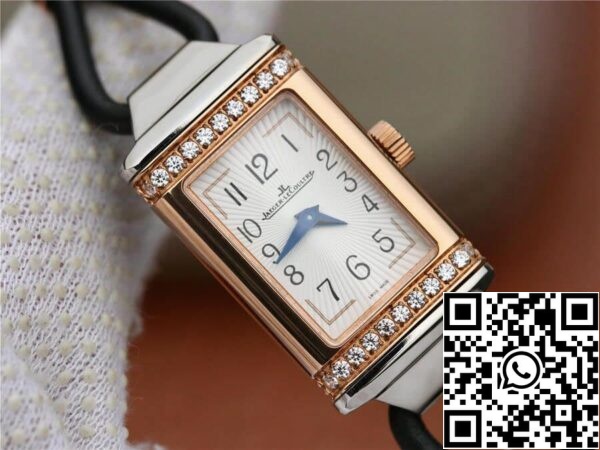 Jaeger LeCoultre Reverso 3264520 1 1 Best Edition MG Factory Rose Gold Diamond US Replica ρολόι 537 Jaeger LeCoultre Reverso 3264520 1:1 Best Edition MG Factory Rose Gold Diamond