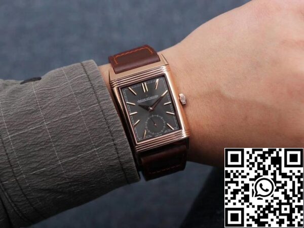 Jaeger LeCoultre Reverso Flip 1:1 Best Edition MG Factory Black Dial Swiss ETA854A 2 US Replica Watch 4565 Jaeger LeCoultre Reverso Flip 1:1 Best Edition MG Factory Black Dial Swiss ETA854A/2