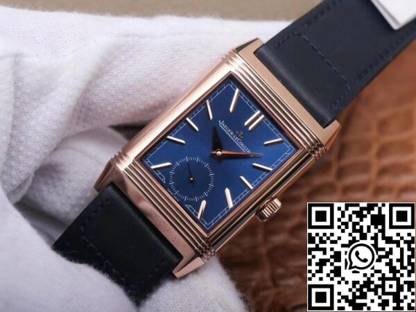 Jaeger LeCoultre Reverso Flip 1 1 Best Edition MG Factory Blue Dial Zwitserse ETA854A 2 US Replica Watch 4448 Jaeger LeCoultre Reverso Flip 1 1 Best Edition MG Factory Blue Dial Zwitserse ETA854A/2