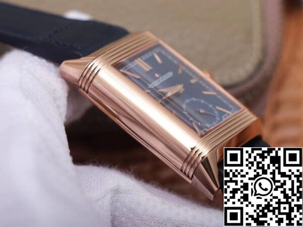 Jaeger LeCoultre Reverso Flip 1 1 Najboljša izdaja MG Factory Blue Dial švicarski ETA854A 2 ZDA replika Watch 7046 Jaeger LeCoultre Reverso Flip 1: 1 Najboljša izdaja MG Factory Blue Dial švicarski ETA854A/2