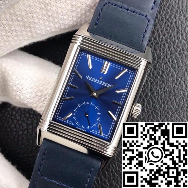 Jaeger LeCoultre Reverso Flip 1 1 Най-доброто издание MG Factory неръждаема стомана син циферблат САЩ реплика часовник 6050 Jaeger LeCoultre Reverso Flip 1: 1 Най-доброто издание MG Factory неръждаема стомана син циферблат