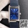 Jaeger LeCoultre Reverso Flip 1 1 Melhor Edição MG Factory Aço Inoxidável Mostrador Azul EUA Réplica Relógio 9807 Jaeger LeCoultre Reverso Flip 1:1 Melhor Edição MG Factory Aço Inoxidável Mostrador Azul