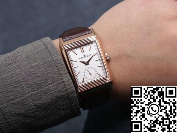 Jaeger LeCoultre Reverso Flip 1 1 Best Edition MG Factory White Dial Swiss ETA854A 2 US Replica Watch 4843 Jaeger LeCoultre Reverso Flip 1:1 Best Edition MG Factory White Dial Swiss ETA854A/2