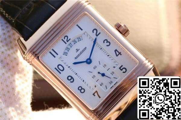 Jaeger LeCoultre Reverso Q2712510 1 1 Best Edition Rose Gold Silver Dial US Replica Watch 2836 Jaeger LeCoultre Reverso Q2712510 1:1 Best Edition Rose Gold Silver Dial