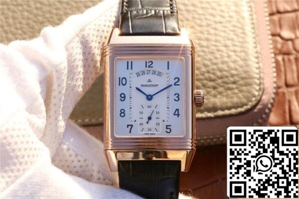 Jaeger LeCoultre Reverso Q2712510 1 1 Най-доброто издание розово злато сребърен циферблат САЩ реплика часовник 7662 Jaeger LeCoultre Reverso Q2712510 1: 1 Най-доброто издание розово злато сребърен циферблат