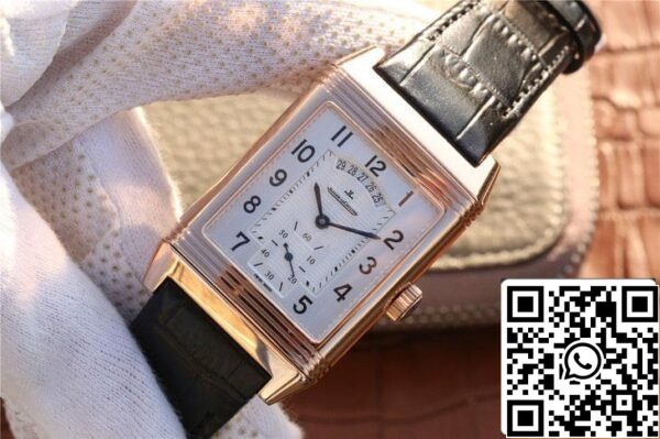 Jaeger LeCoultre Reverso Q2712510 1 1 Best Edition Rose Gold Silver Dial US Replica Watch 7950 Jaeger LeCoultre Reverso Q2712510 1:1 Best Edition Rose Gold Silver Dial