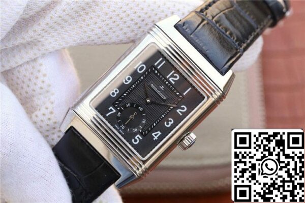 Jaeger LeCoultre Reverso Q3738470 1 1 Best Edition Black Dial Yhdysvaltain Replica katsella 8135 Jaeger LeCoultre Reverso Q3738470 1:1 Best Edition Black Dial