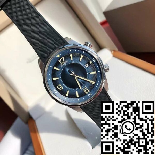 Jaeger Lecoultre Polaris Memovox JQKF Cadran bleu Mouvement original suisse Réplique montres US 2096 Jaeger Lecoultre Polaris Memovox JQKF Cadran bleu Mouvement original suisse