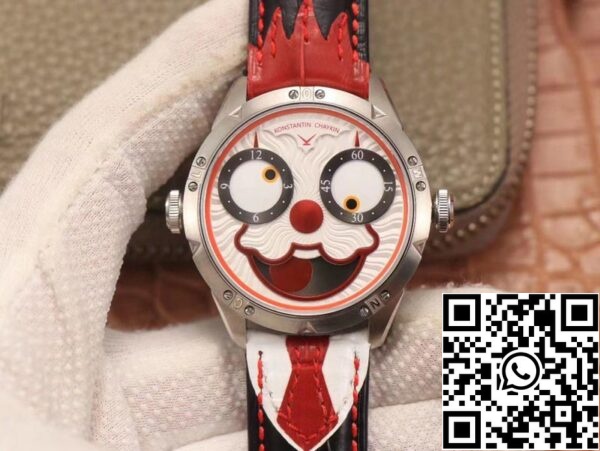 Konstantin Chaykin Clown V2 1:1 legjobb kiadás TW Factory fehér számlap svájci NH35A US Replica Watch 2822 Konstantin Chaykin Clown V2 1:1 legjobb kiadás TW Factory fehér számlap svájci NH35A