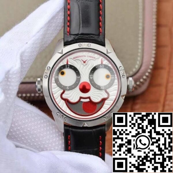 Konstantin Chaykin Joker V2 versio 1 1 Best Edition White Joker Dial Red Inner Bezel Sveitsin NH35A 24J US Replica Watch 6485 Konstantin Chaykin Joker V2 versio 1:1 Best Edition White Joker Dial Red Inner Bezel Sveitsin NH35A 24J