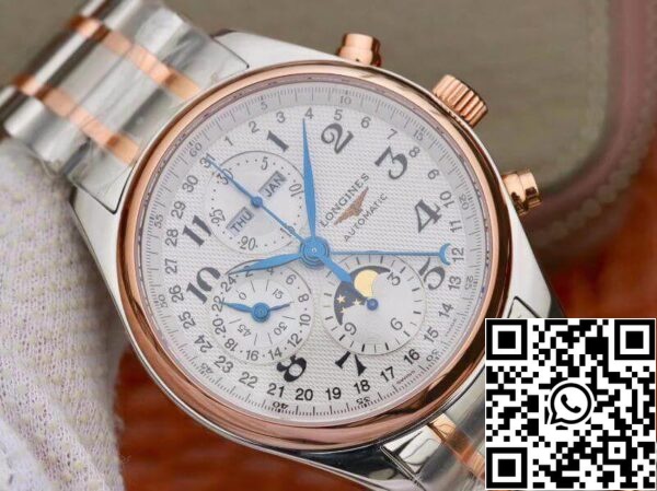 Longines Conquest Classic L27735787 GS Factory 1 1 Best Edition Swiss ETA7751 18K Rose Gold US Replica Watch 8162 Longines Conquest Classic L27735787 GS Factory 1:1 Best Edition Swiss ETA7751 18K Rose Gold