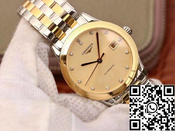 Longines Flagship L4 874 3 37 7 YC Factory Μηχανικά Ρολόγια 1 1 Best Edition Swiss ETAL619 888 Gold Dial US Replica Ρολόι 1923 Longines Flagship L4.874.3.37.7 YC Factory Μηχανικά Ρολόγια 1:1 Best Edition Swiss ETAL619/888 Gold Dial