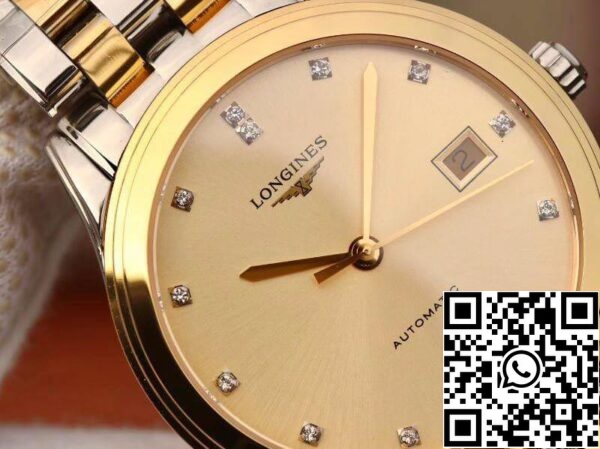 Longines Flagship L4 874 3 37 7 YC Factory Mekaniske ure 1 1 Best Edition Swiss ETAL619 888 Gold Dial US Replica Watch 4978 Longines Flagship L4.874.3.37.7 YC Factory Mekaniske ure 1:1 Best Edition Swiss ETAL619/888 Gold Dial